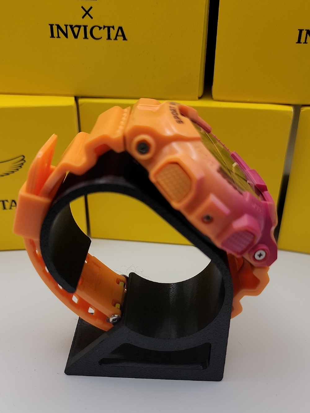 NWT Activa X Invicta Mens Watch Pixel A Tequila Sunrise ACW499-014 Unisex 50mm - Picture 7 of 13